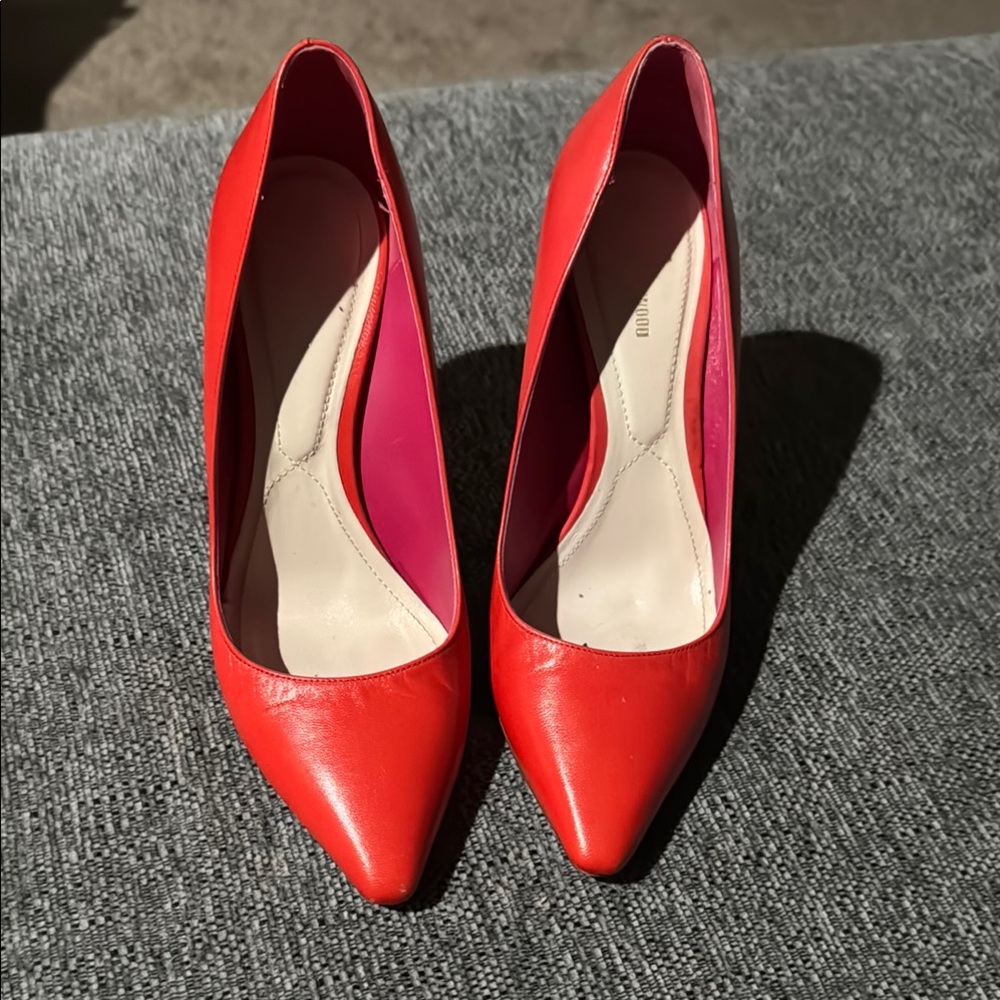 NICHOLAS KIRKWOOD size 39 1/2 orangish Red and Pink Women's Heels
